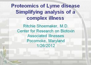 2012 Proteomics of Lyme disease