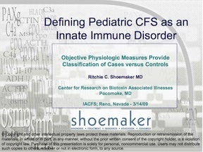 Defining Pediatric CFS as an Innate Immune Disorder